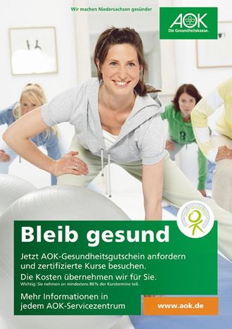 Poster AOK Gesundheitskurse